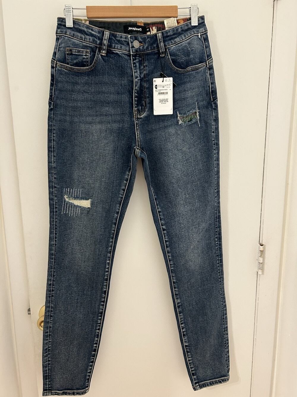Desigual Denim Jeans Women Size 42 EU, 8 US New With Tags
